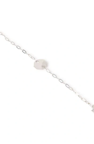 Off-white Hex Nut Tag Bracelet In Silver