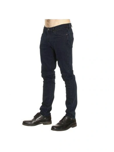 Shop Burberry Branded Straight Jeans In Dark Indigo