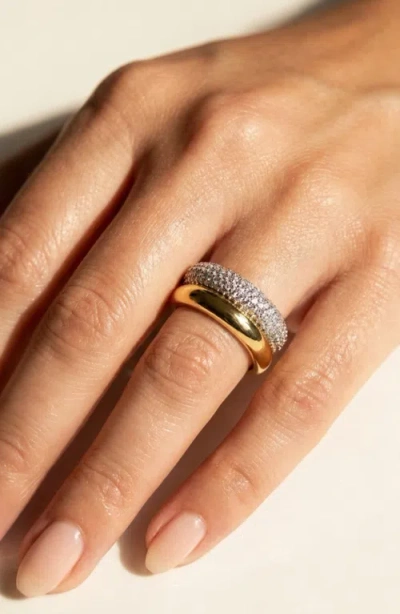 Native Gem Double Donut Ring In Gold