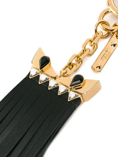 Shop Fendi Bag Bugs Keyring In Black