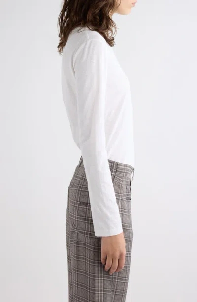 Acne Studios Logo-printed Distressed Cotton And Hemp-blend T-shirt In White
