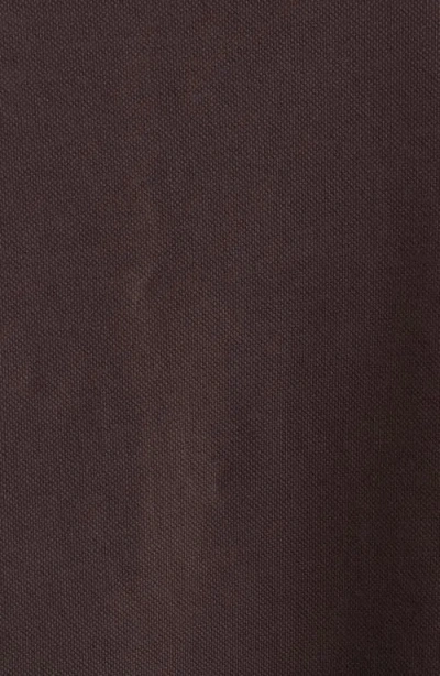 Acne Studios Eteddy Bubble Hem Polo In Brown