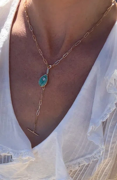 Thatch Cowrie Amazonite Charm In Multi