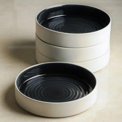 Stone Lain Elica Stoneware 24-piece Dinnerware Set In White