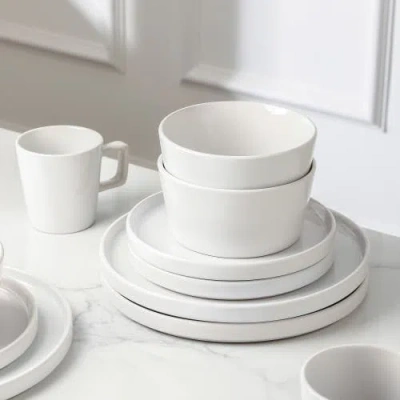 Stone Lain Celina Stoneware 32-piece Dinnerware Set In White