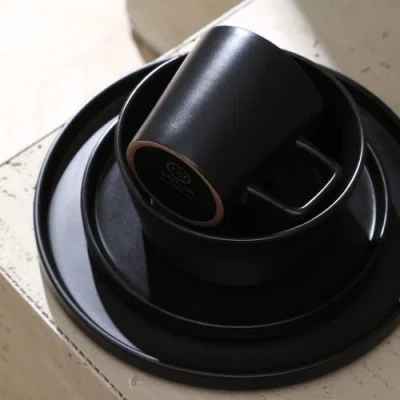 Stone Lain Celina Stoneware 32-piece Dinnerware Set In Black Matte