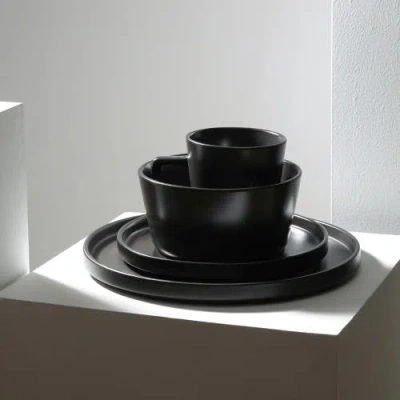 Stone Lain Celina Stoneware 32-piece Dinnerware Set In Black Matte