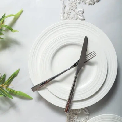Stone Lain Eleanor Bone China 32-piec Dinnerware Set In White