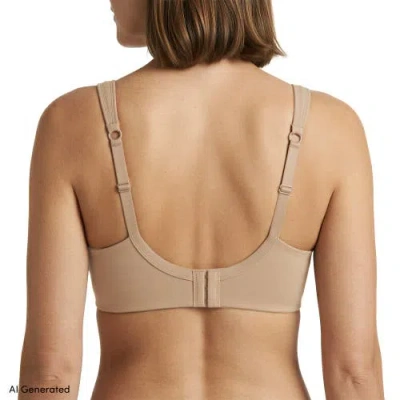Lands' End Full Coverage Bra True Solutions Light Weight Microfiber Basics In Neutral