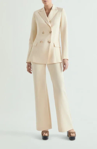 Scalpers Plain Double-breasted Blazer In Black