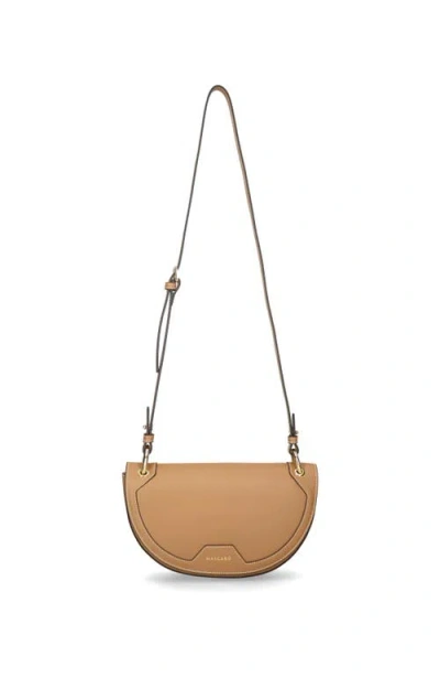 Mascaro Dual Strap Medium Saddle Bad In Tan