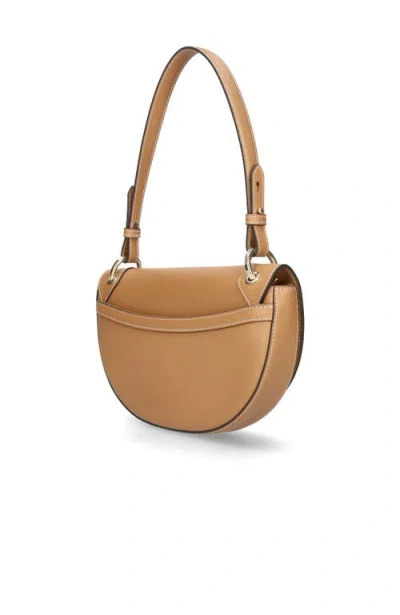 Mascaro Dual Strap Medium Saddle Bad In Tan