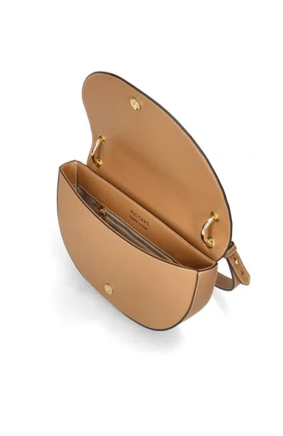 Mascaro Dual Strap Medium Saddle Bad In Tan