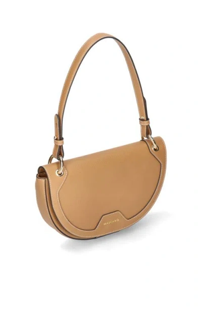 Mascaro Dual Strap Medium Saddle Bad In Tan