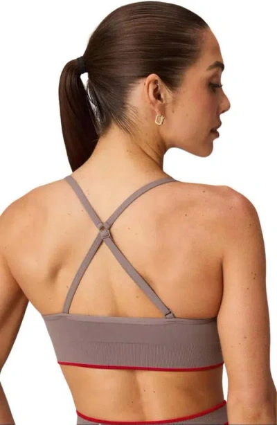 Fabletics Seamless V-neck Low Impact Bra In Neutral