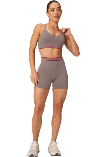 Fabletics Seamless V-neck Low Impact Bra In Neutral