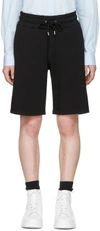 Kenzo Paris Logo Print Cotton Jersey Shorts In Black