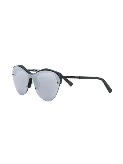 Shop Dion Lee Smoke Mono Sunglasses In Grey