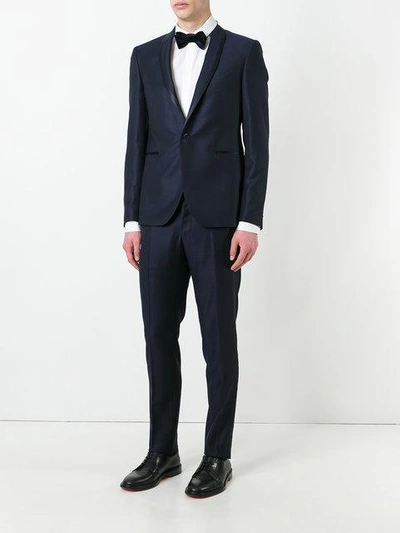 Tagliatore Shawl Lapel Two-piece Suit In Blue