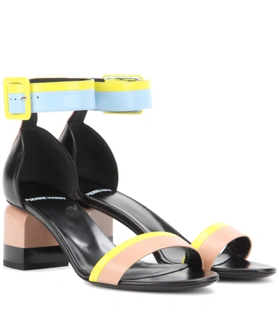 Pierre Hardy Memphis Colour-block Sandals In Pale Pink