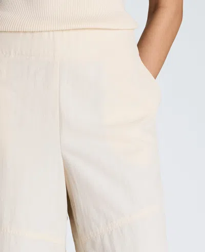 Kenneth Cole Pull On Barrel Leg Pant With Slash Pockets In Neutral