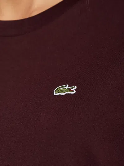 Lacoste Logo-patch T-shirt In Red