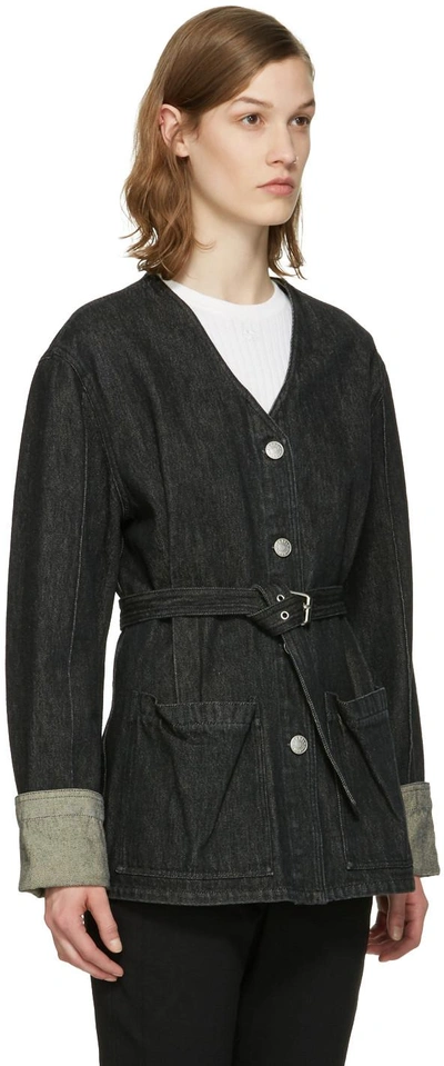 Shop Isabel Marant Black Denim Estil Jacket