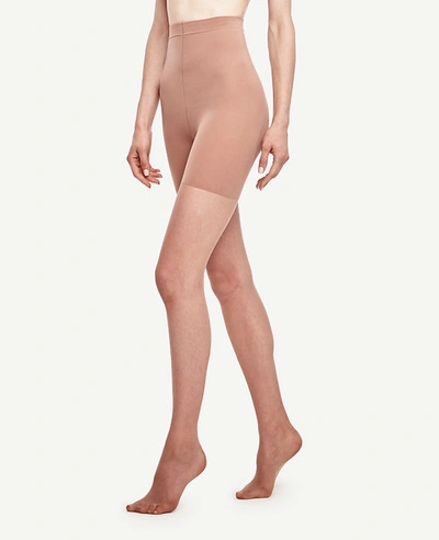 Ann Taylor Perfect Sheer Modern Control Top Tights In Natural