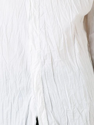 Shop A New Cross Wrinkled Asymmetric Shirt In White