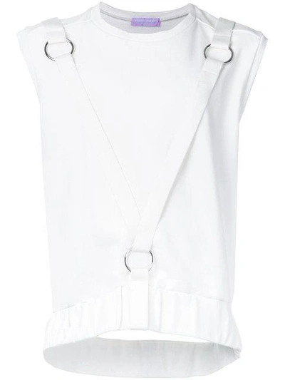 Shop Private Policy Knit Harness Vest - White