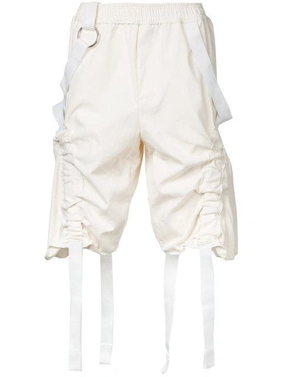 Shop Private Policy Harness Shorts - White