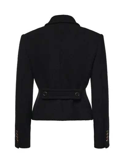 Chloé Tailored Boucl Wool Jacket In Black