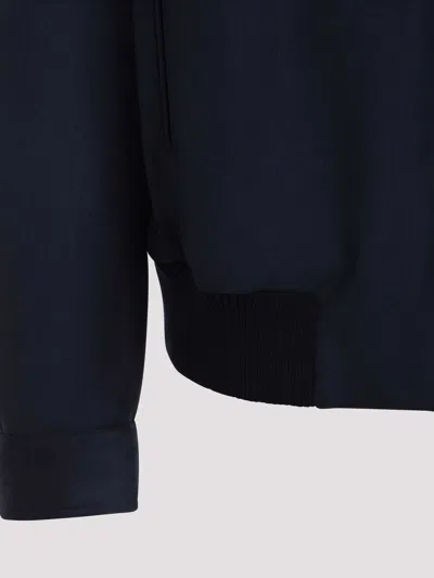 Kiton Bomber Jacket In Dark Blue