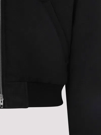 Jil Sander Cropped Bomber Jacket In Black