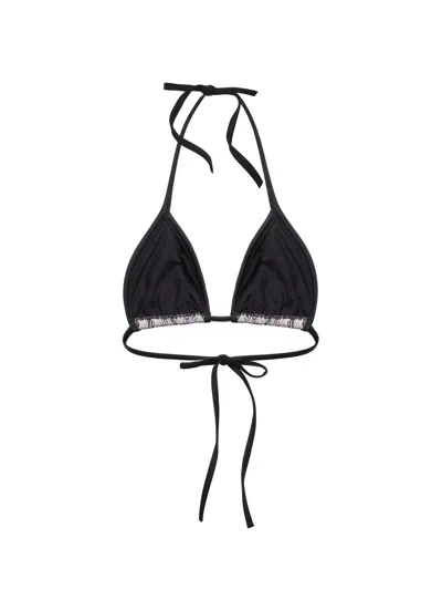 Loewe Technical Jersey Bikini Top In Neutral