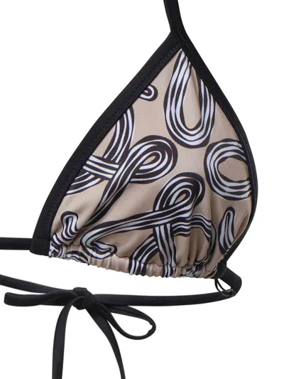 Loewe Technical Jersey Bikini Top In Neutral