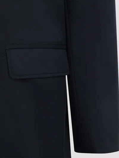 Kiton Coat In Dark Blue