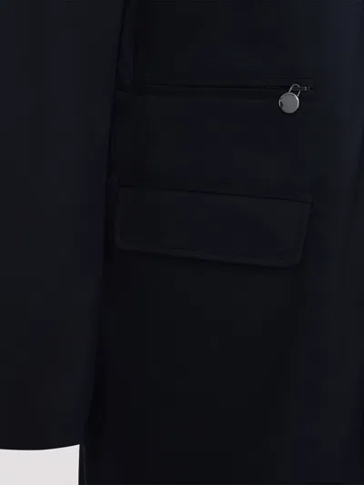 Kiton Coat In Dark Blue