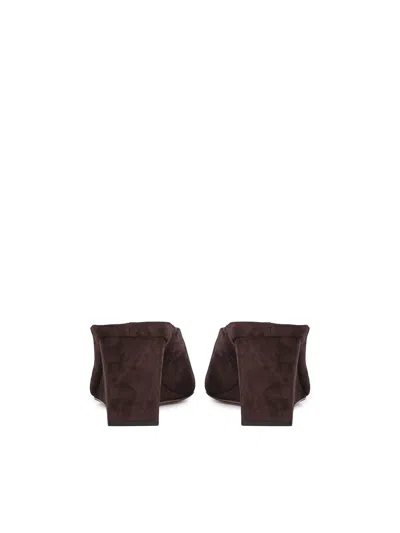 Alaïa Suede Cube Mule In Black
