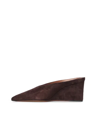 Alaïa Suede Cube Mule In Black