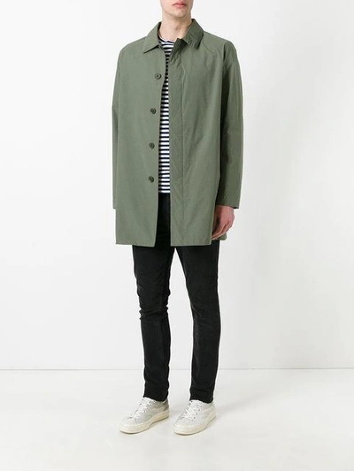 Shop Norse Projects Shirt Jacket In Green