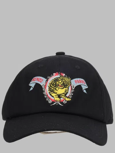 Kenzo Tiger-embroidered Baseball Cap In Black