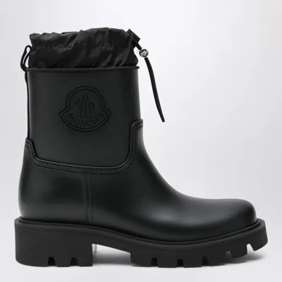 Moncler Kickstream Drawstring Rain Boots In Black