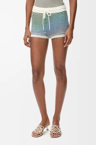 Loewe Striped Shorts In Multi