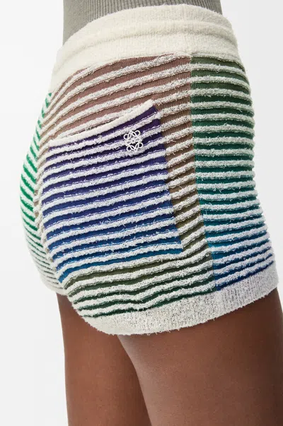 Loewe Striped Shorts In Multi