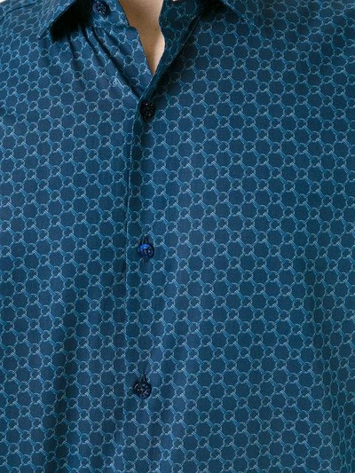 Shop Fashion Clinic Timeless Chain Print Shirt In Blue
