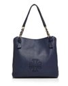 Tory Burch 'harper' Leather Tote In Royal Navy