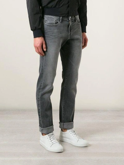 Shop Frame Slim Fit Jeans In Grey