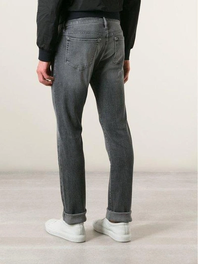 Shop Frame Slim Fit Jeans In Grey