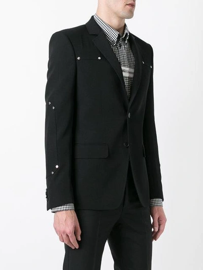 Shop Givenchy Logo Stud Blazer